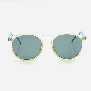 Vintage Kenmark Missy Blue Translucent Oval Sunglasses Frames